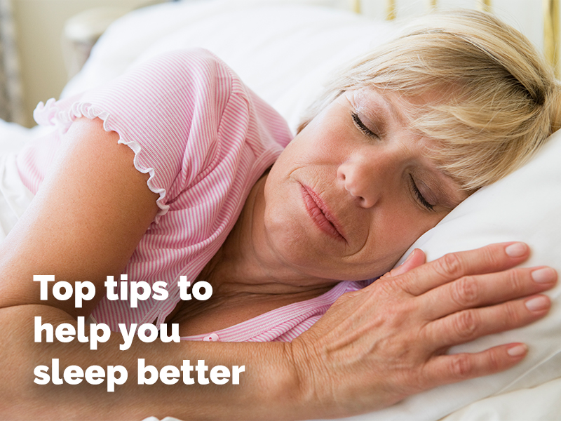 Top tips to help you sleep better