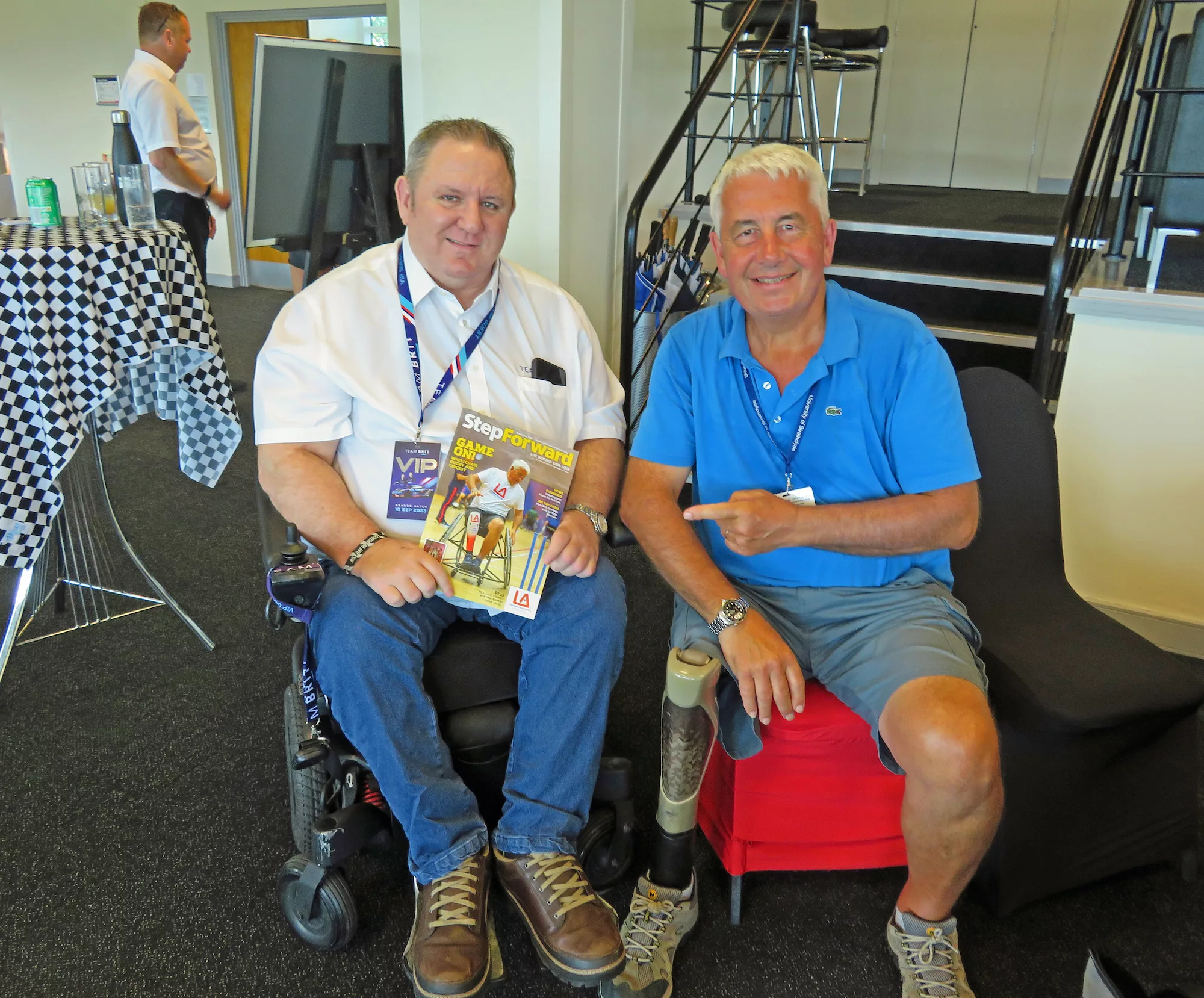 David Rose with Dave Player, the Team Principal of Team Brit.