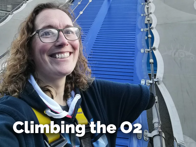 Climbing the O2 – Liz’s Story