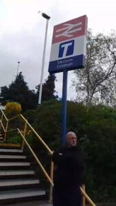 Me at Silkstone train station