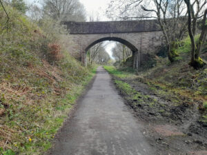 The old railway part of the trail towards Penistone