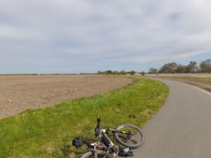 A countryside view from the trail after Selby