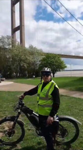 Me under the Humber Bridge